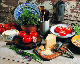 yellow cheese on brown wooden chopping board